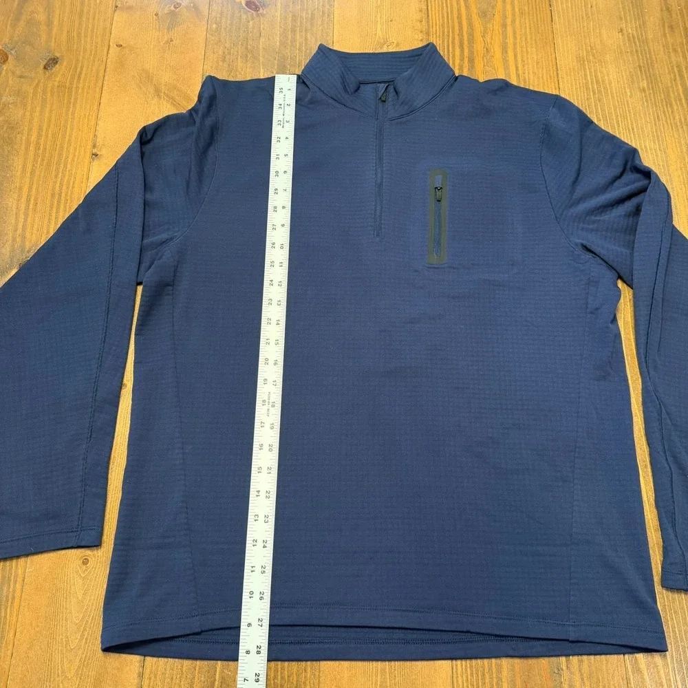 Ten Thousand Pullover Mens XL Blue The Over Zip Tactical Grid Waffle Training